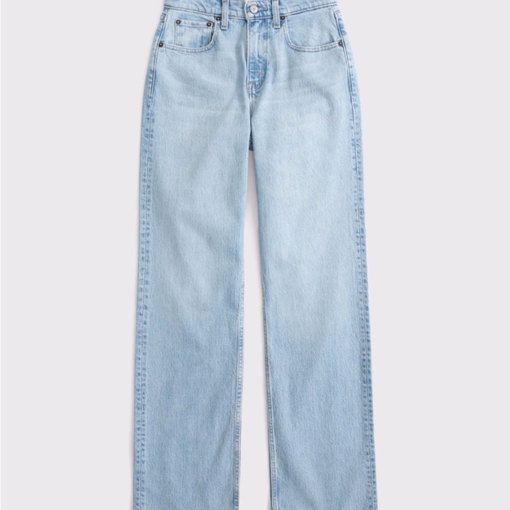 Abercrombie & Fitch Curve Love High Rise 90s Relaxed ! LONG LENGTH